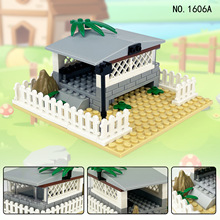 开心鸡舍1606A农场主题系列拼装小颗粒积木场景儿童创意跨境批发