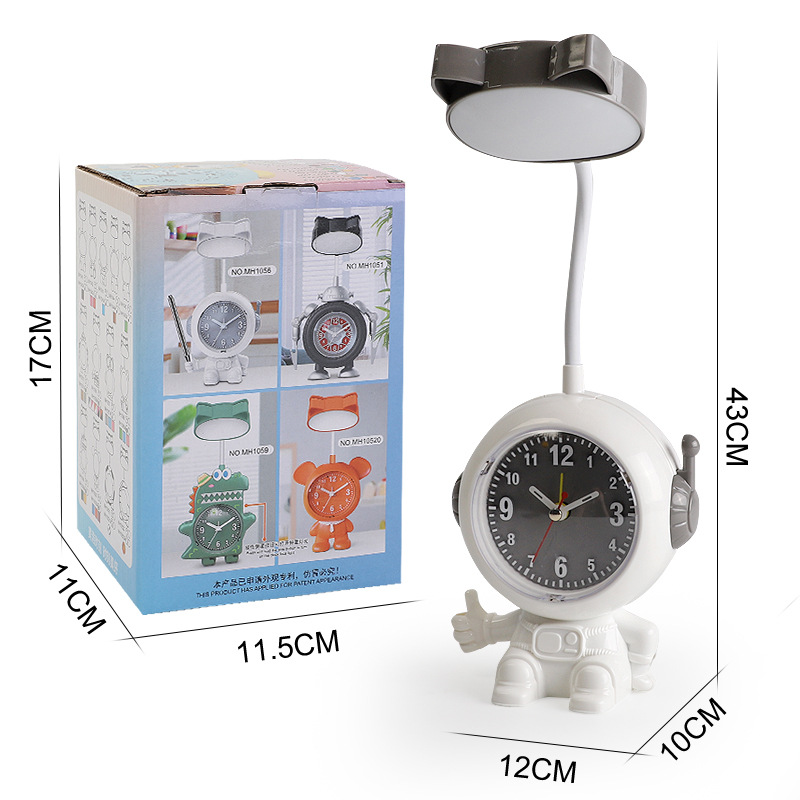 Astronaut Alarm Clock Charging Led Beauty Light Multifunctional Lamp