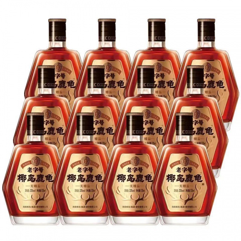 海南椰岛鹿龟酒135ml小瓶33度整箱24瓶无糖型鹿龟 清仓-阿里巴巴