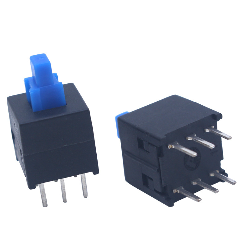 质优8*8双排六脚自锁无锁开关 耐温按键开关 插脚自锁开关