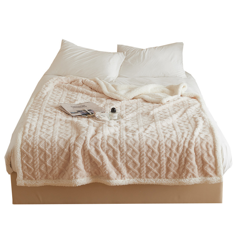 Tafu Velvet Blanket Winter Thick Coral Fleece Small Blanket Office Shawl Nap Blanket Sofa Cover Blanket Wholesale