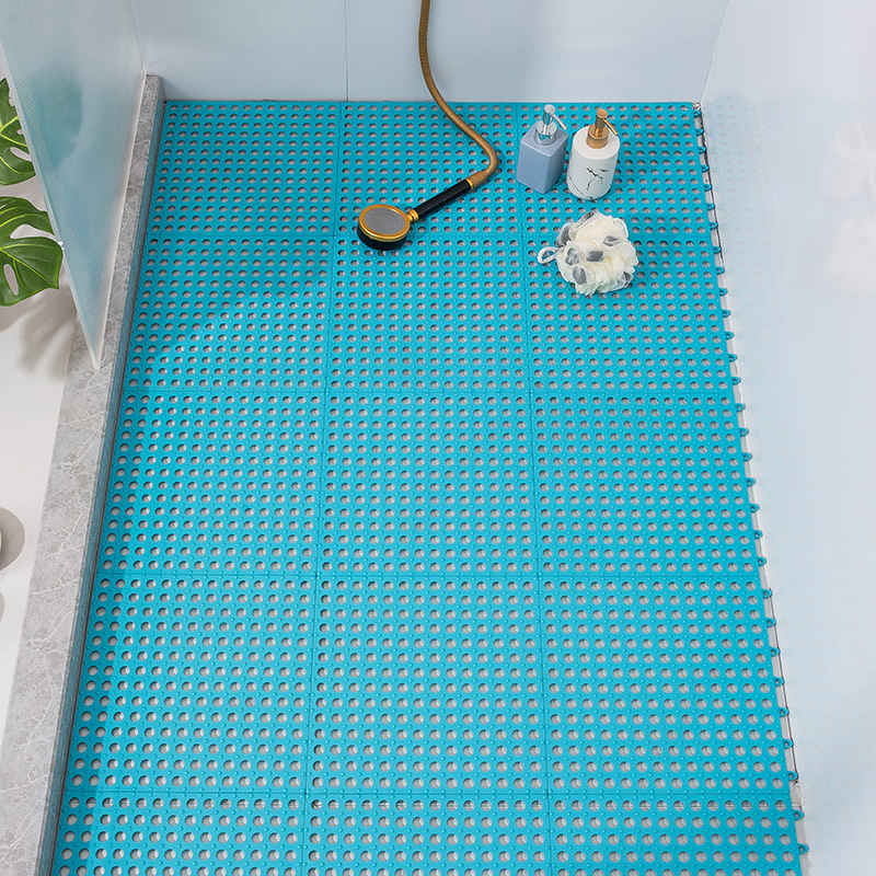 Factory Bathroom Non-Slip Mat Bathroom Shower Room Floor Mat Fully Covered Hollow-out Odorless Drainage Non-Slip Splicing Floor Mat