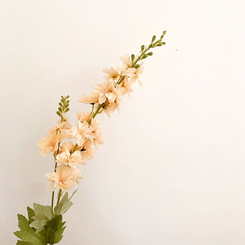 Artificial Flower Flocking Polyester Ribbon Fake Flower Silk Flower Home Display Flowers Wedding Ceremony Decoration Hyacinth Artificial Pteris Multifida Poir