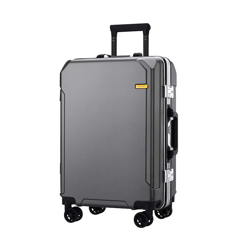 Paul Suitcase Aluminium Frame Luggage Universal Wheel 20-Inch Male and Female Student Luggage 24 Password Leather Suitcase 26-Inch