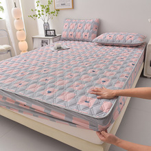 A类全棉夹棉床笠单件100纯棉床罩席梦思床垫保护罩防尘罩床垫套