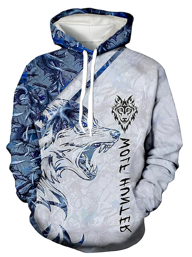 Fashion Printing Animal Wolf Pullover Sweater Casual Hoodie
Fashion Printing Animal Wolf Pullover Sweater Casual Hoodie