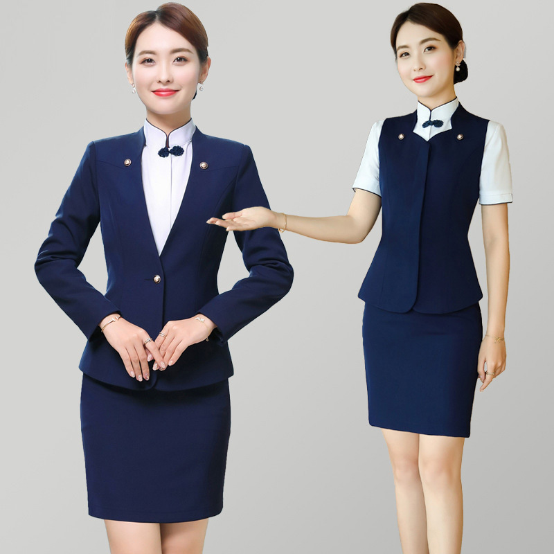 师工作服夏季短袖职业衬衣女珠宝酒店前台收银员工装空姐衬衫0630