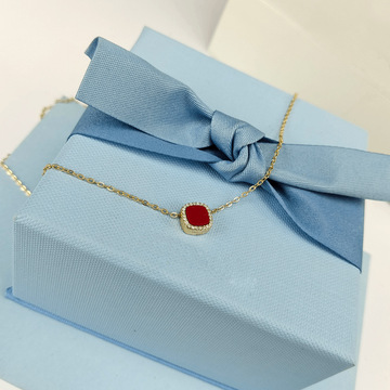 [新品]hefang何方幸运币项链简约时尚高级感轻奢锁骨链女新年礼物