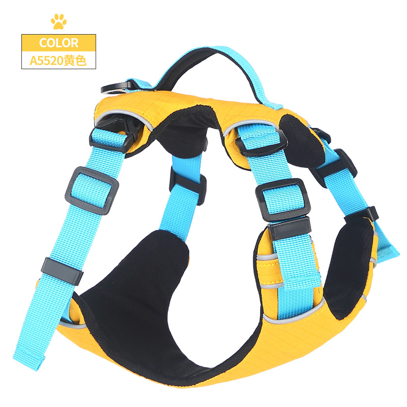 Dog Vest Chest and Back I-Shaped Traction Strap Small Medium and Large Dog Outdoor Yo-Dog Pet Supplies Set