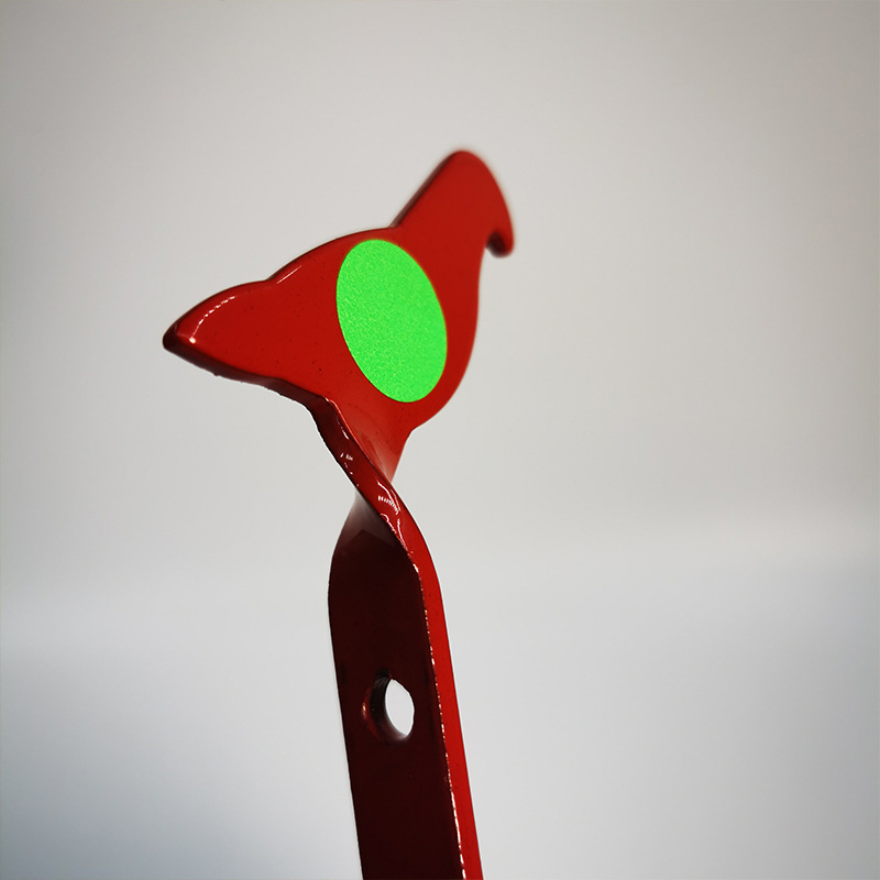 红色小鸟射击训练插树靶子射击弹弓练习靶便携耐打插树靶金属靶子