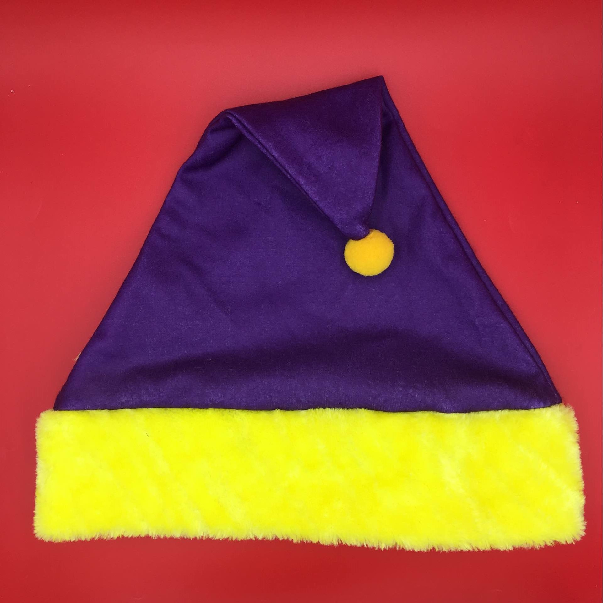 七个小矮人圣诞帽红粉黄蓝绿橙紫黑彩色晚会舞会道具可定做