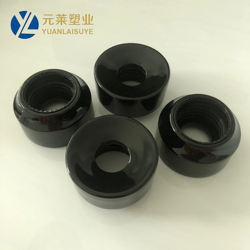 罩光油28牙车载香薰盖 斜面T形盖黑色亮面加厚玻璃瓶香水香薰瓶盖