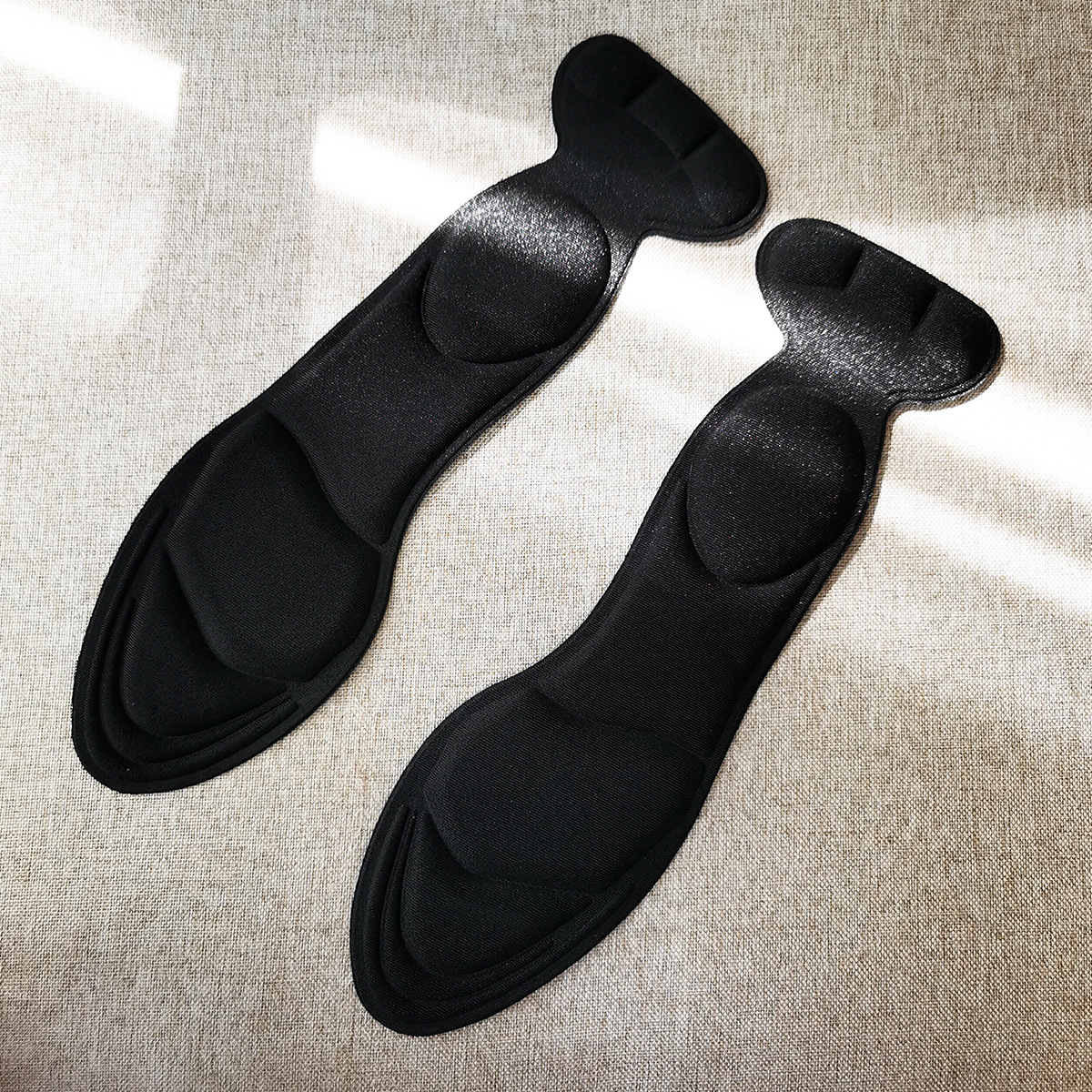加厚足弓鞋垫可裁剪 二合一足贴3D连体海绵防磨按摩护跟透气鞋垫