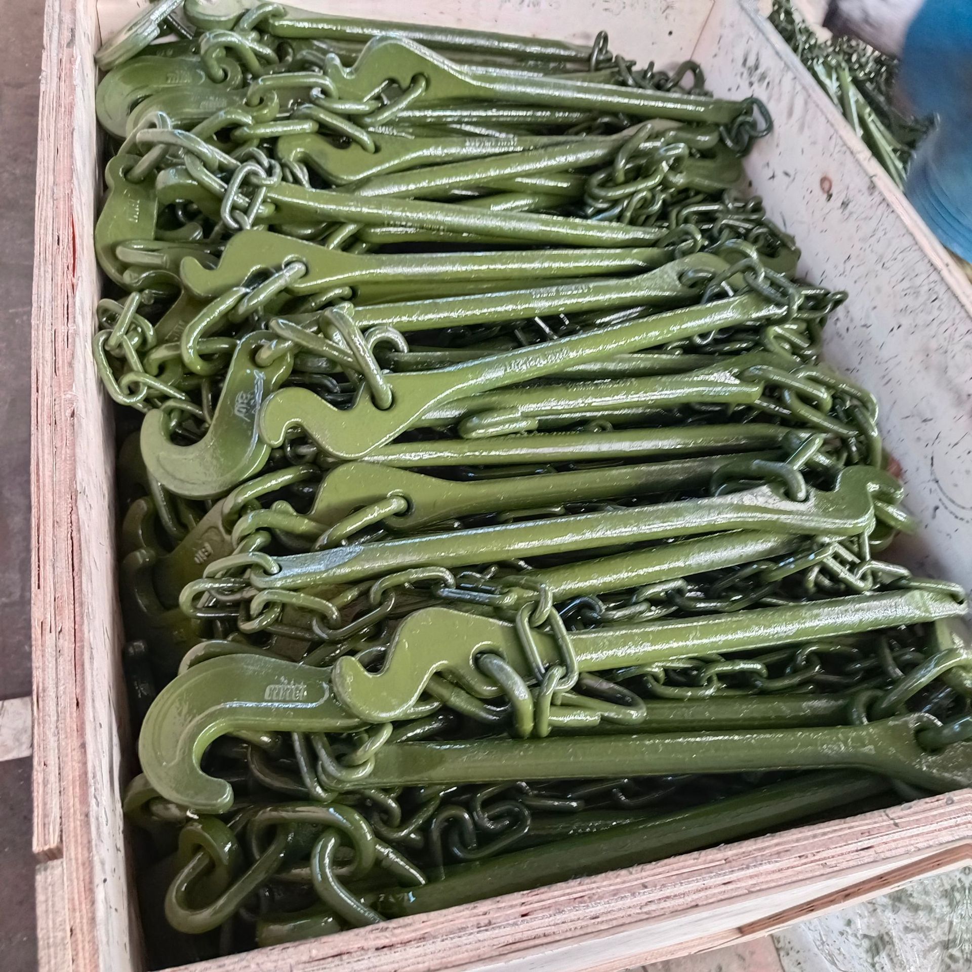 生产集装箱绑扎链 船用捆扎链条 横担钩货物捆绑链拉紧器紧固器