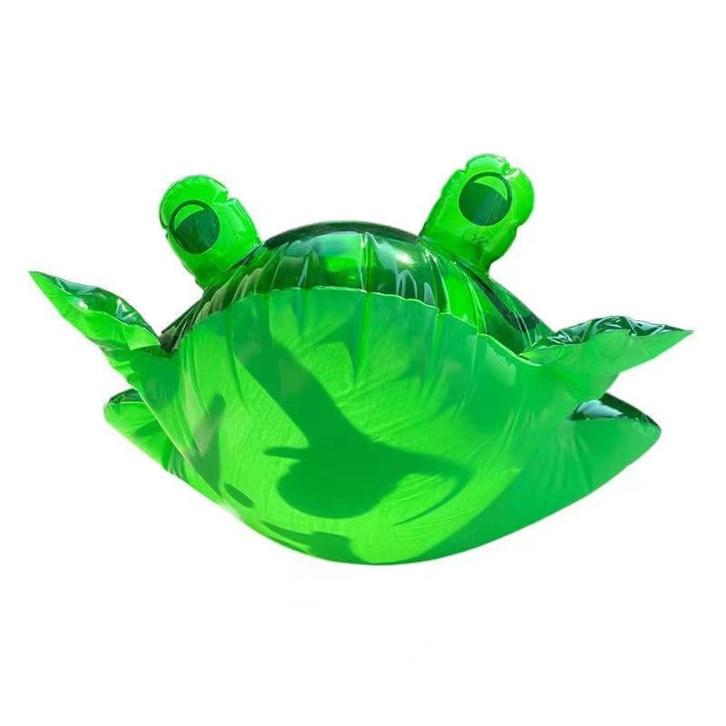 Luminous Inflatable Frog Balloon Children's Bouncing Frog Lonely Frog Night Market Stall PVC Night Market Stall Small Toy