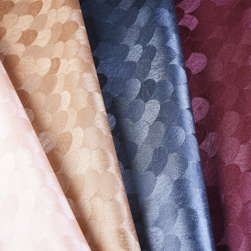 现货供应 鱼鳞纹pvc皮革面料软包装饰革皮料移门硬包人造革批发