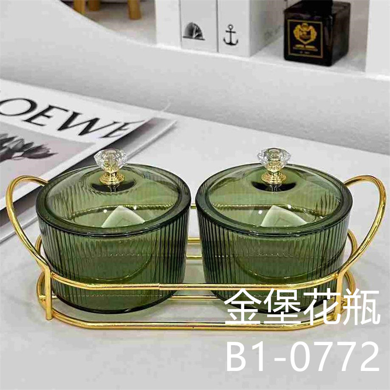 Green Plastic round Fruit Plate Living Room Coffee Table Storage Box Refreshments Candy Plate Dim Sum Plate Snack Dish Dried Fruit Box