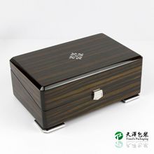 奢华钢琴漆木盒 木质烤漆礼品盒手表盒包装盒黑檀木盒