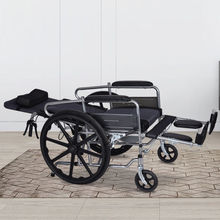 轮椅折叠轻便老人手动带坐便残疾人老年瘫痪病人大小便手推代步车