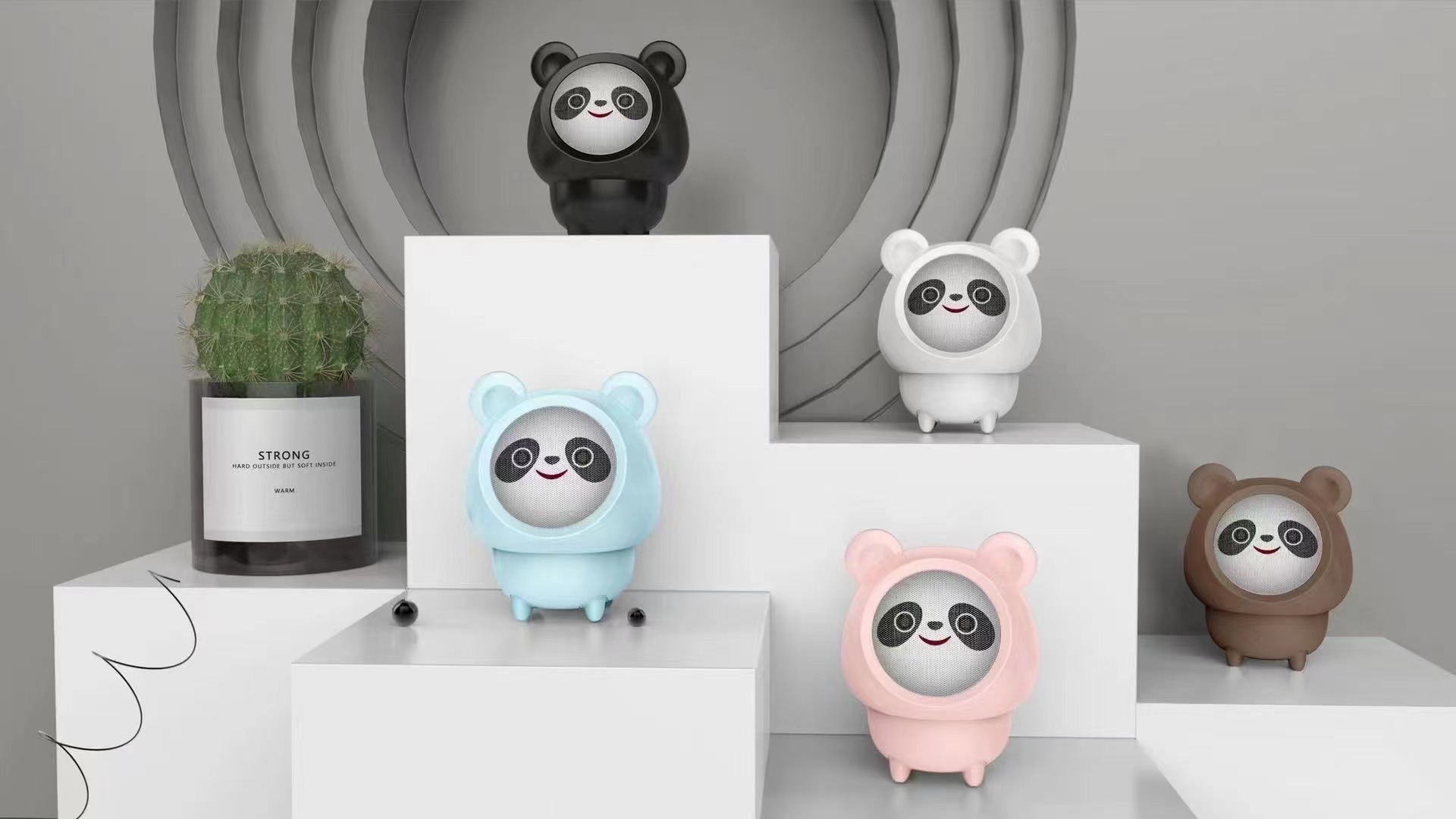 新款xm-19蓝牙音箱墩墩熊猫无线蓝牙音响跨境爆款礼品卡通销音响