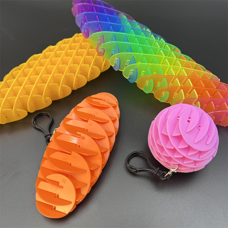 DIY Telescopic Deformation Elastic Net New Exotic Puzzle Vent Decompression Deformation Worm Popit Elastic Net Toy