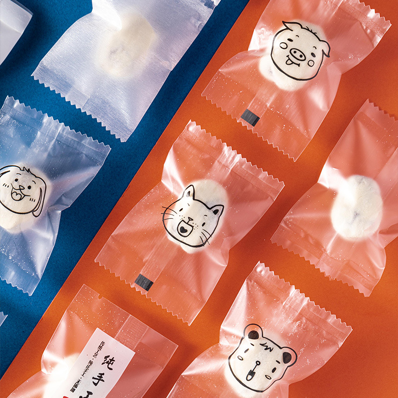 奶枣包装袋网红雪花酥独立包装袋子透明一次性包装纸奶枣包装盒