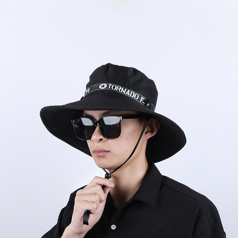 Sun Hat Men's Sunhat Summer Fishing Hat Outdoor Mountaineering Sun Big Brim Men Summer Sun Hat Wholesale