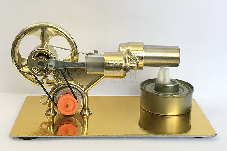 斯特林发动机小汽车蒸汽车物理实验科普科学小制作小发明玩具模型