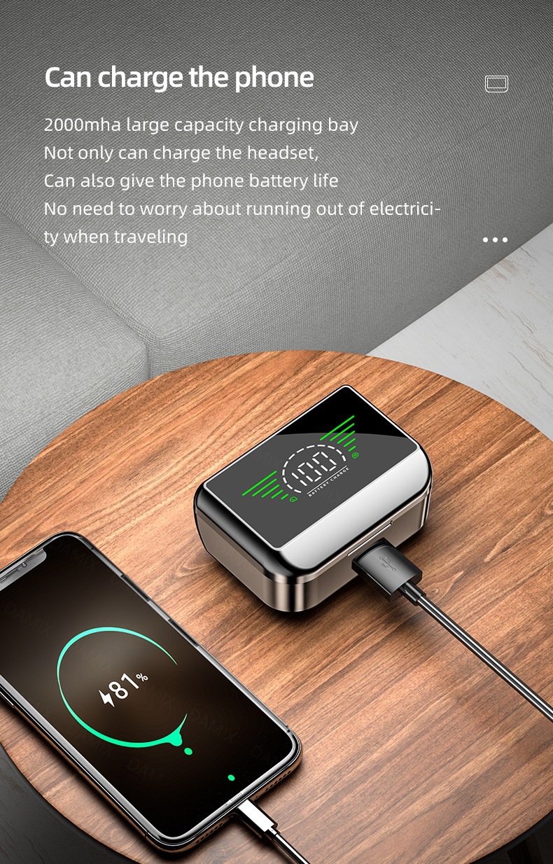 新款m31跨境私模tws蓝牙耳机无线双耳迷你型入耳塞式运动游戏5.