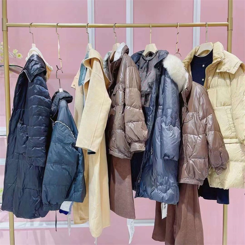 迪笛欧22冬季女装保新款暖派克羽绒服舒适休闲外套实体批发尾货