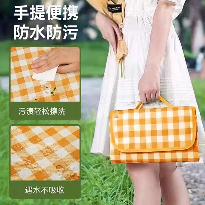 Picnic Mat Outdoor Moisture Proof Pad Portable Spring Outing Mat Picnic Blanket Ins Style Camping Mat Picnic Supplies