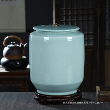 景德镇陶瓷水缸10/20/50斤装家用纯净水桶泡茶储酒油罐热抽水壶