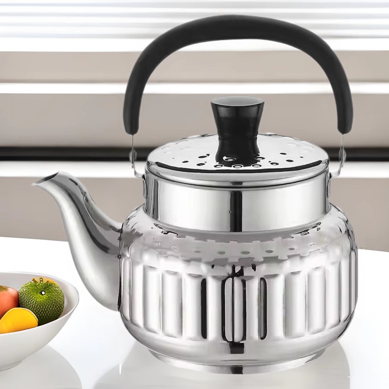 stainless steel teapot kettle commercial restaurant hotel cafeteria restaurant tea water bottle belt strainer household scented teapot filter