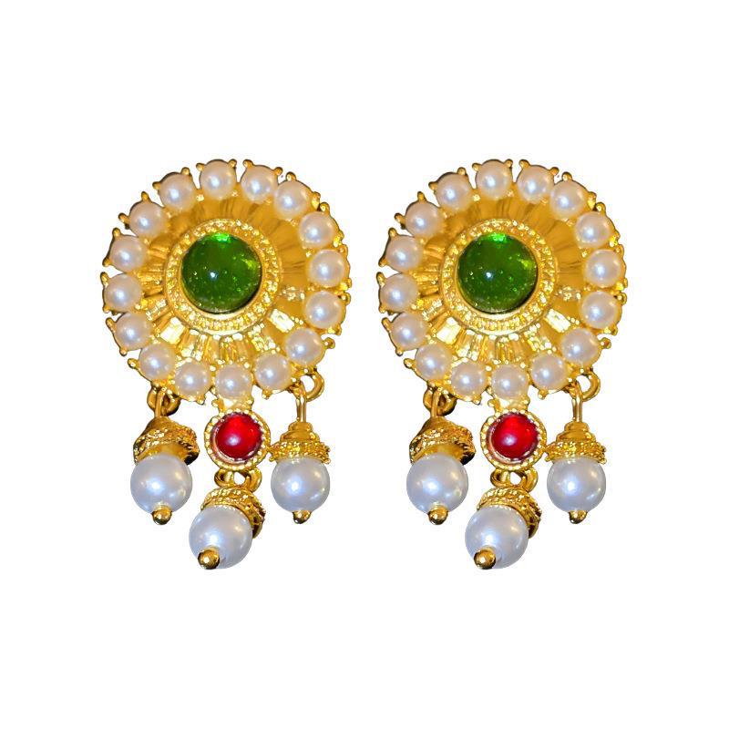 Mid-Ancient Vintage Earrings Fashionable and Versatile Earrings Special Interest Light Luxury High Sense Ornament Wholesale Customization