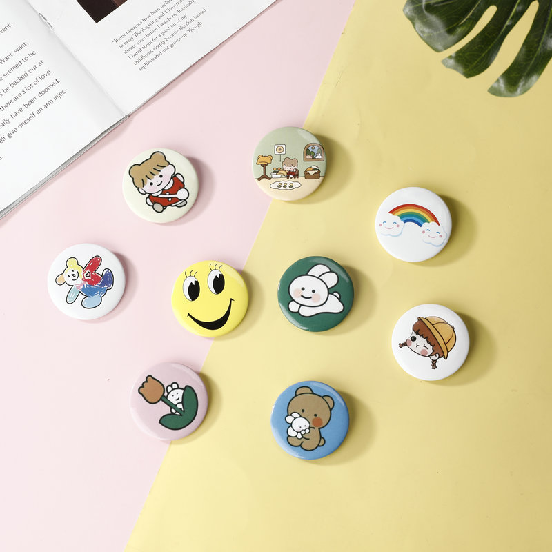 马口铁胸章可爱卡通胸章礼品宣传活动纪念马口铁圆形胸章吧唧徽章