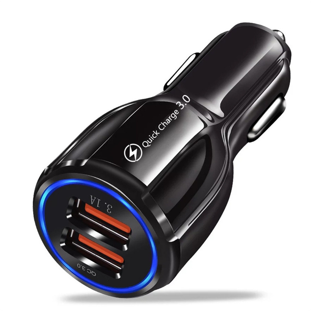 66W Qc3.0 Car Mobile Phone Charger 5usb 4-Port Car Charger Qc3.0 Fast Charge Car Charger