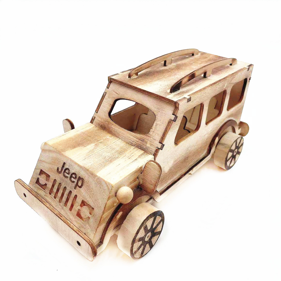 木质吉普车 jeep车模型仿真越野车玩具 景区热销摆件工艺品批发