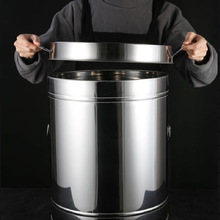 不锈钢陈皮桶茶叶桶大号铁桶加厚存放密封罐茶叶储存罐大容量