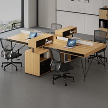 办公桌子工作桌办公桌椅组合工位办公桌多人位2023款办公职员桌子