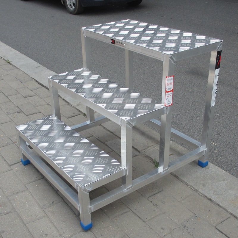 铝合金移动工作梯二三步梯工业安全登高踏台踏板梯家用梯子踏步梯