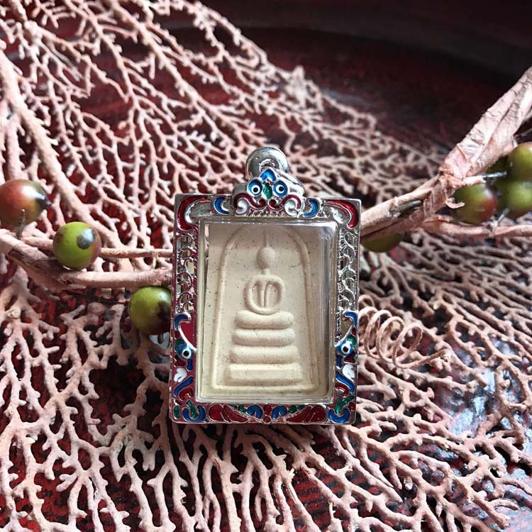 舍玛商贸2537龙婆宏大师崇迪含鎏银珐琅壳无鉴定卡包邮泰国佛牌