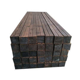 批发花旗松碳化木条防腐木方葡萄架立柱凉亭长廊实木庭院古建龙骨