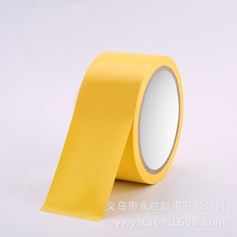 Factory Direct Sales PVC Warning Tape Wholesale 33 M Black and Yellow Color Floor Floor Vision Ground Sticker Floor