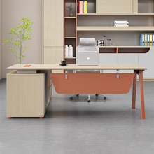 经理主管办公桌椅组合单人电脑桌老板办公桌椅简约现代办公室家具