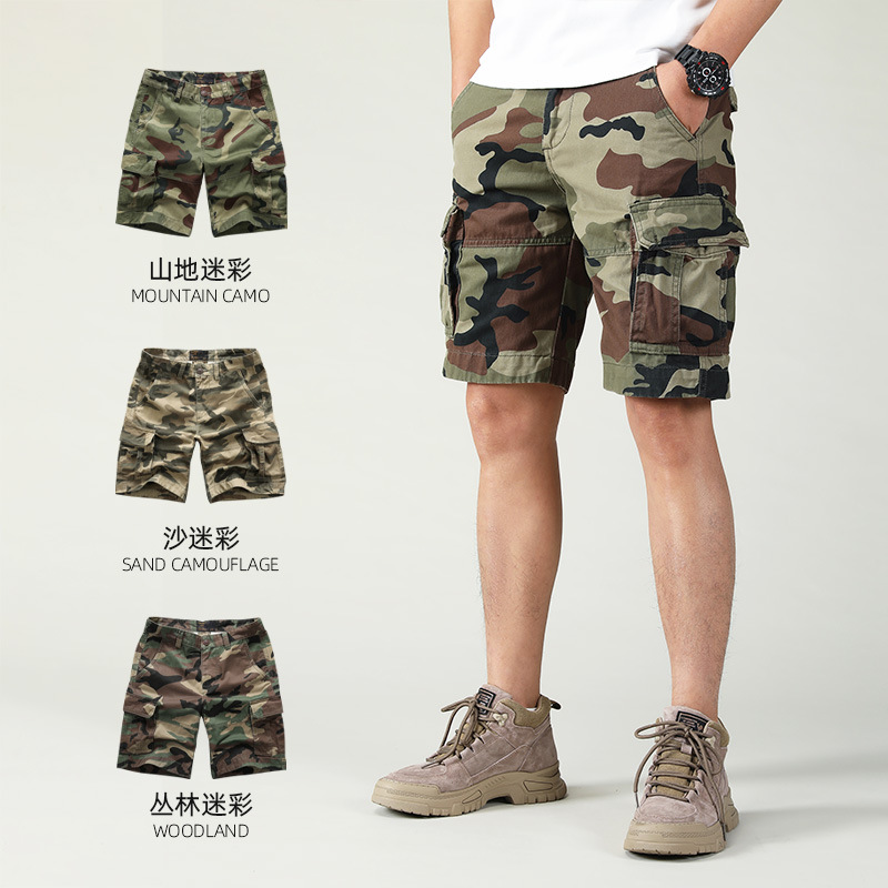 Men's Pants 2023 Summer New Straight Workwear Shorts Sports Fifth Pants Casual Shorts Men in Stock Wholesale