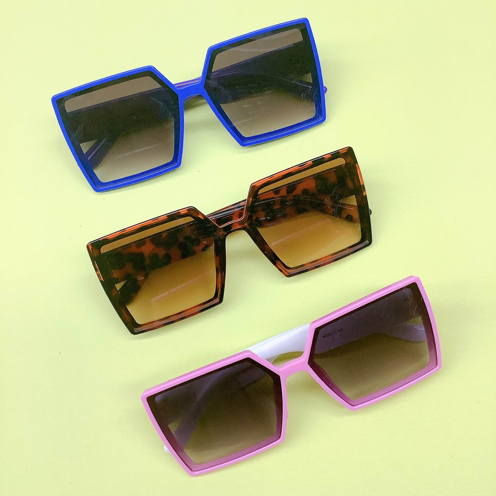 Children's New Sunglasses Large Frame Sun Protection Baby Sunglasses Box Contrast Color Children Retro UV Protection Glasses Fashion