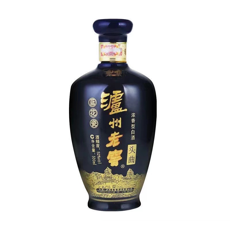 泸州l蓝花瓷头曲42度高档白酒整箱批发蓝花瓷纯粮食白酒