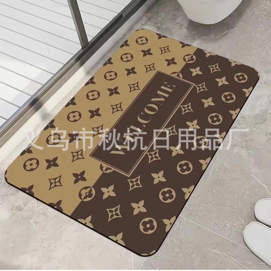 Diatom Ooze Water-Absorbing Quick-Drying Non-Slip Floor Mat Toilet Toilet Bathroom Bathroom Entrance Doorway Foot Mat