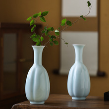 陶瓷花瓶简约现代陶瓷干花瓶复古创意插花器家居饰品客厅花瓶