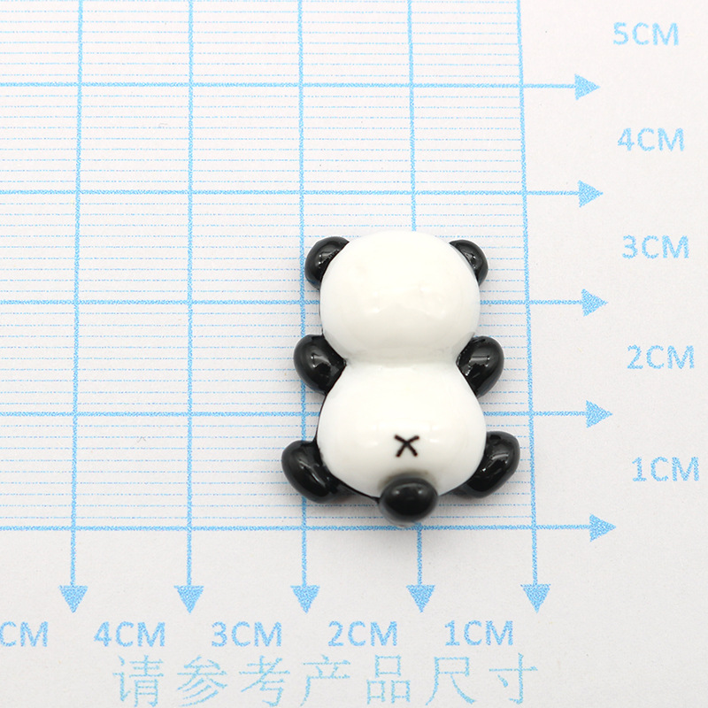 New DIY Cute Little Panda Accessories Cream Glue Drops National Fashion Phone Case Children Hair Accessories Storage Box Accessories